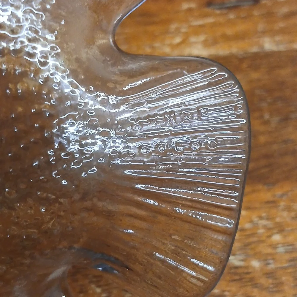 Vintage 1970's French Small Arcoroc Clear Glass Dish Catchall